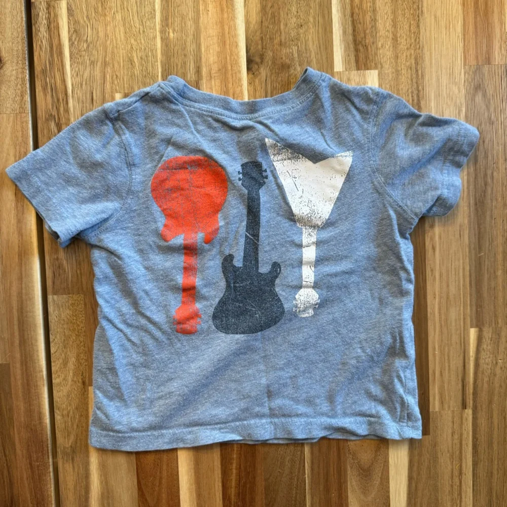 Monster Truck and Guitar Music Short Sleeve‎ T shirt Boys 18 months